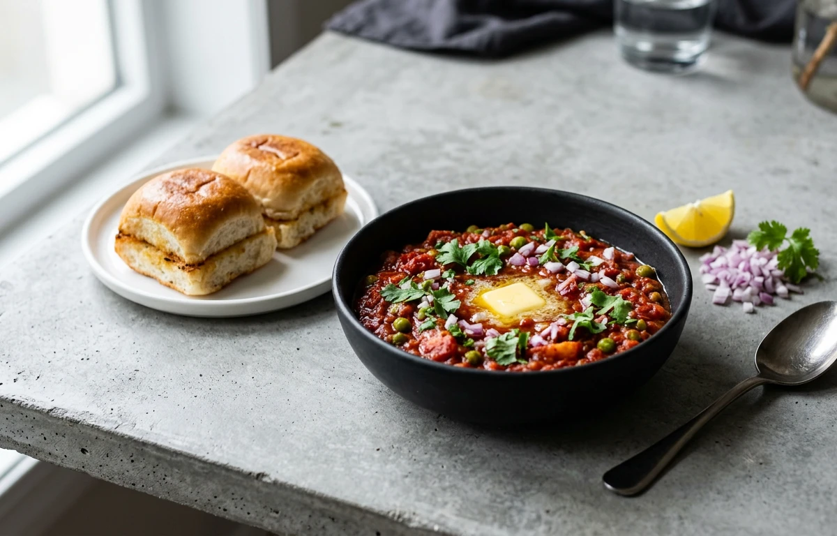 Pav Bhaji with Butter