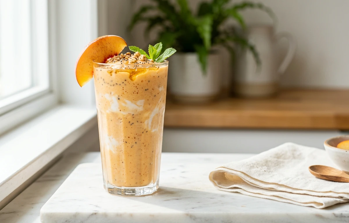 Peaches & Cream Pregnancy Smoothie