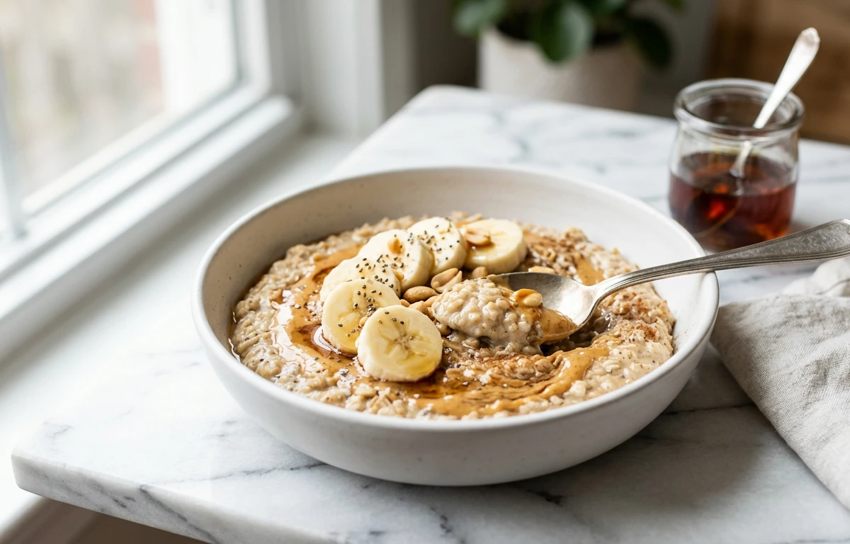 Peanut Butter & Banana Power Oats