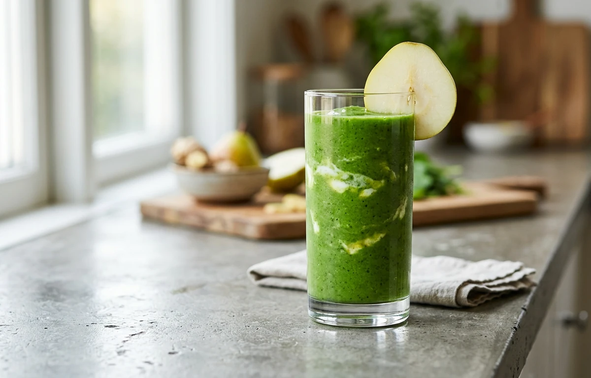 Pear, Spinach & Ginger Smoothie