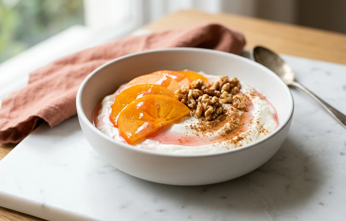 Persimmon & Greek Yogurt Bowl