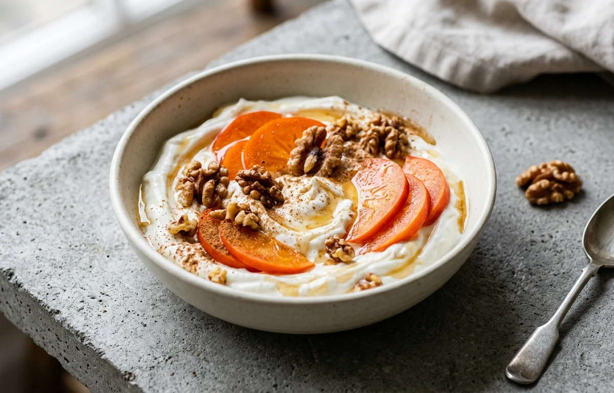 Persimmon Yogurt Swirl