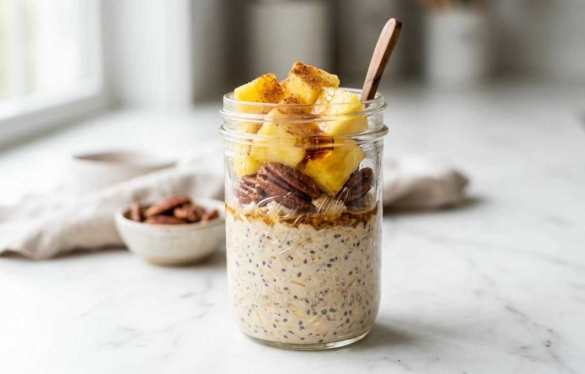 Pineapple & Pecan Overnight Oats