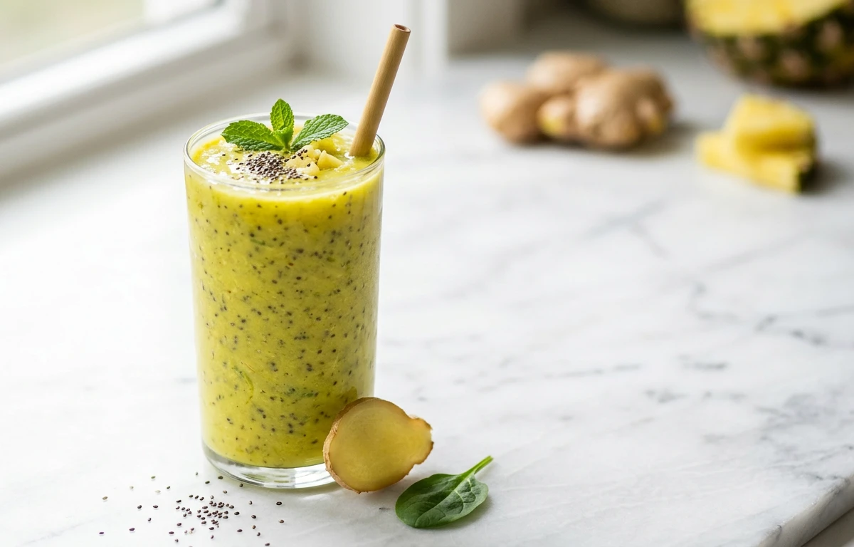 Pineapple Ginger Debloat Smoothie