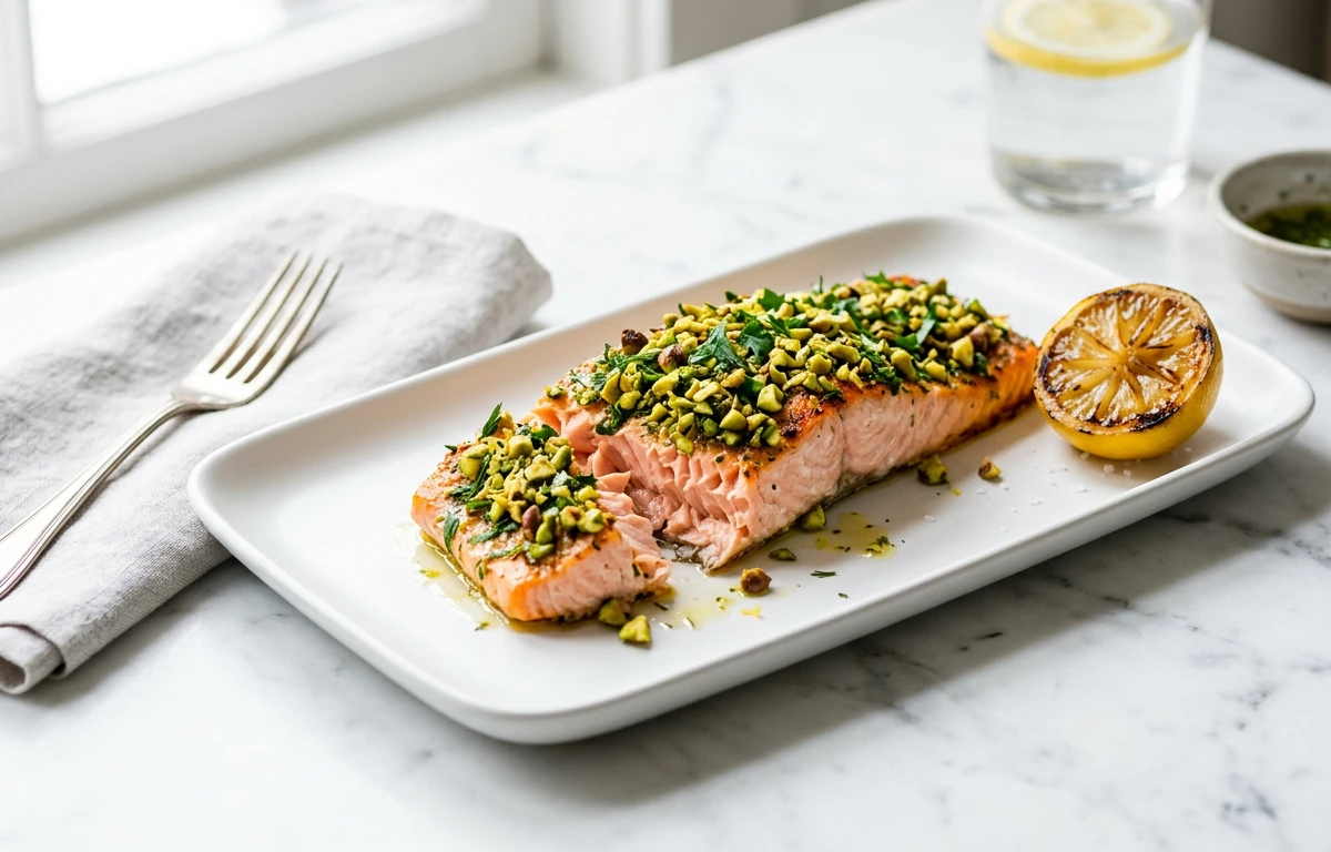 Pistachio & Herb Crusted Salmon