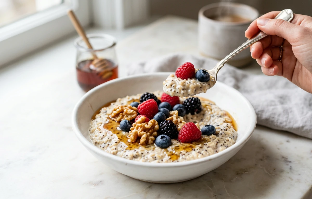 Protein-Boosted Walnut Oatmeal
