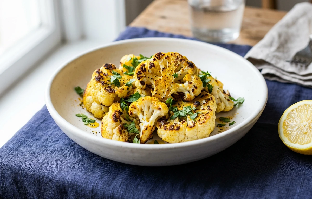 Pungent Roasted Cauliflower