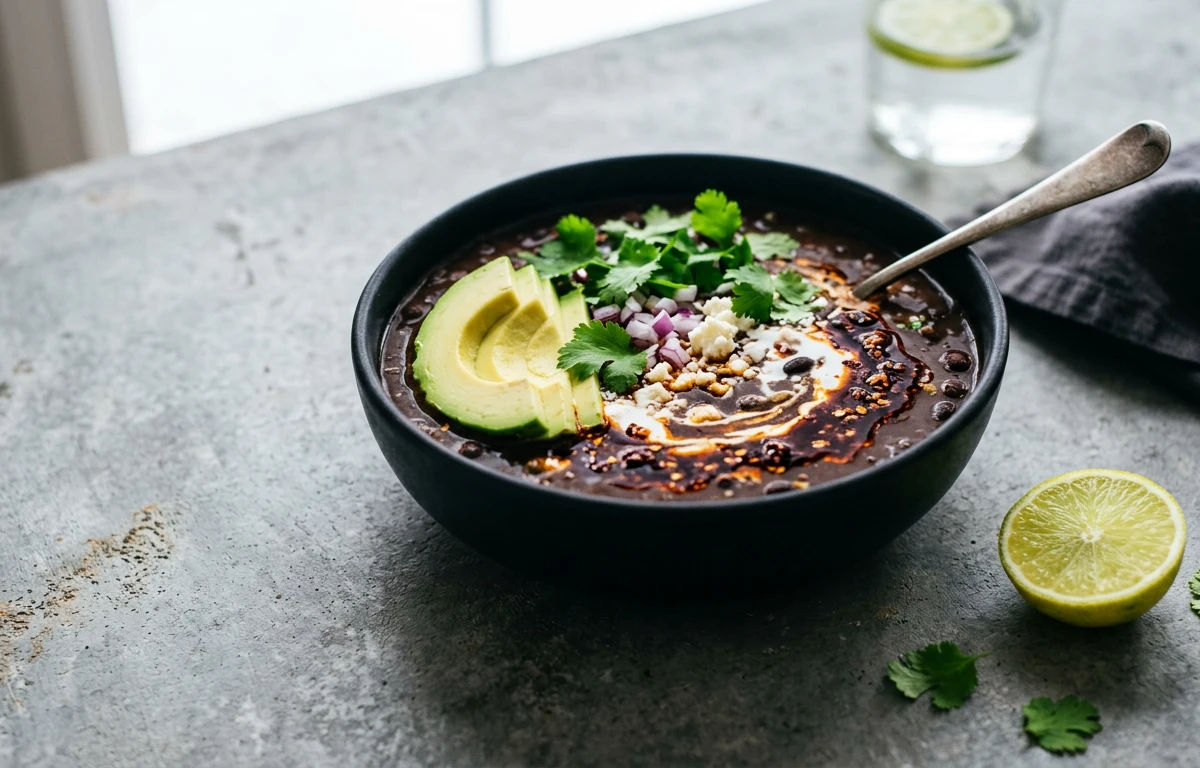 Quick Black Bean & Chili Soup