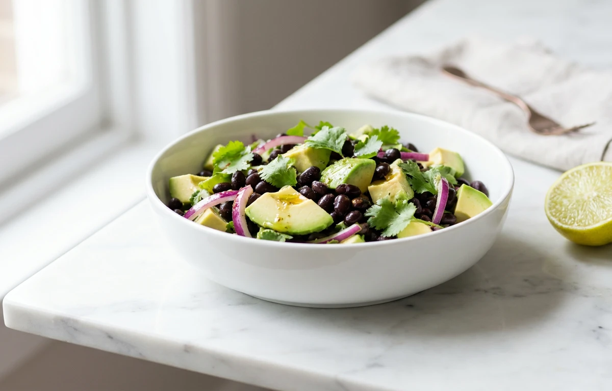 Quick Black Bean & Avocado Salad