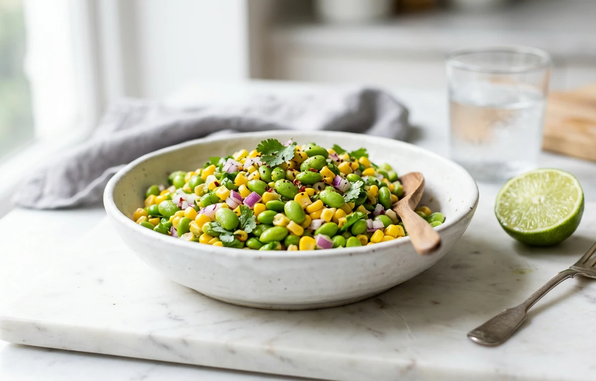 Quick Edamame & Corn Salad
