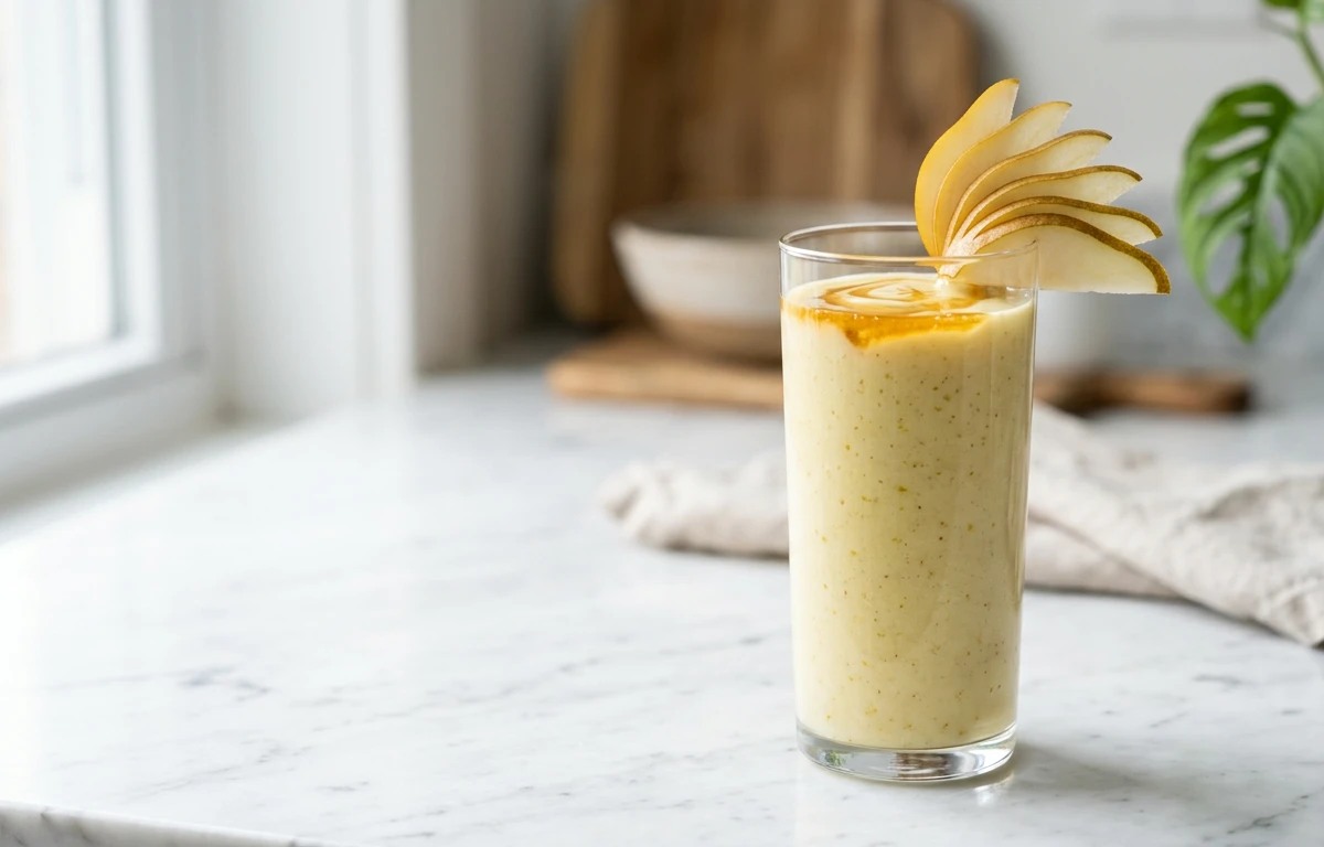 Quick Pear & Ginger Smoothie