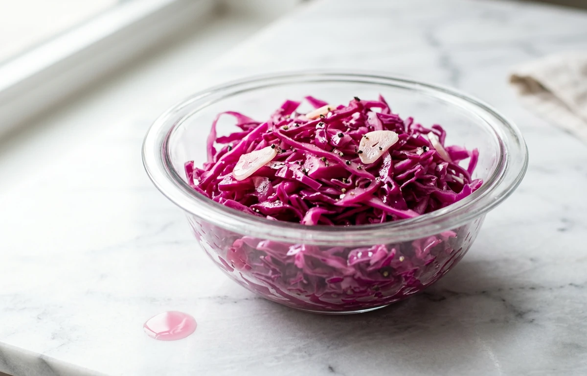Quick Pickled Red Cabbage