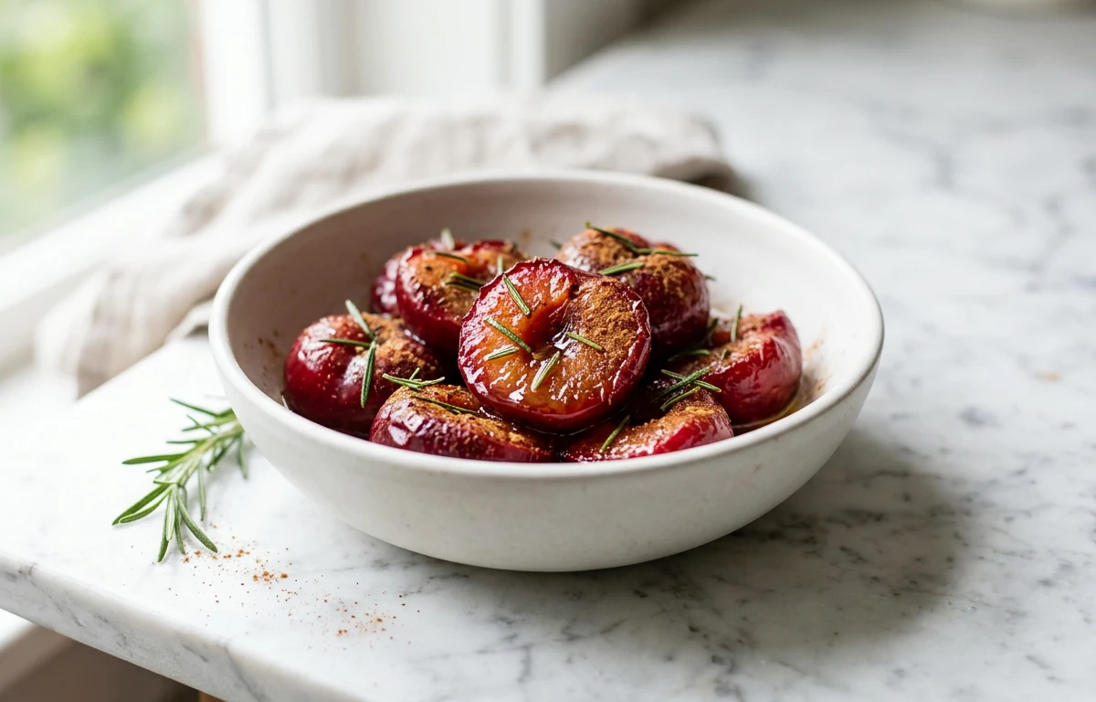 Quick Roasted Plums