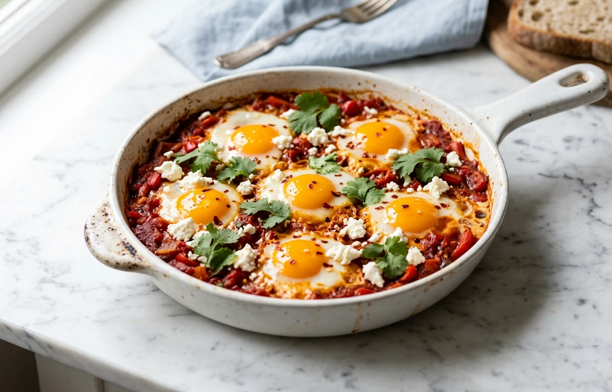 Quick Shakshuka (Eggs in Tomato Sauce)