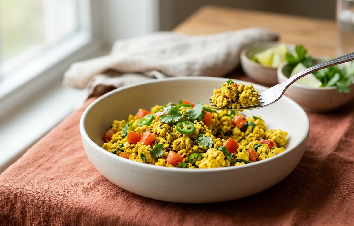 Quick Tofu Bhurji (Spiced Scramble)