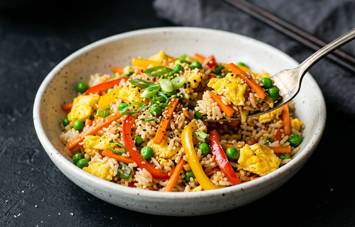 Quick Veggie & Egg Fried Rice