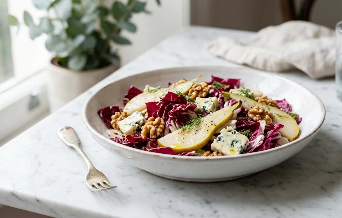 Radicchio, Pear & Walnut Salad