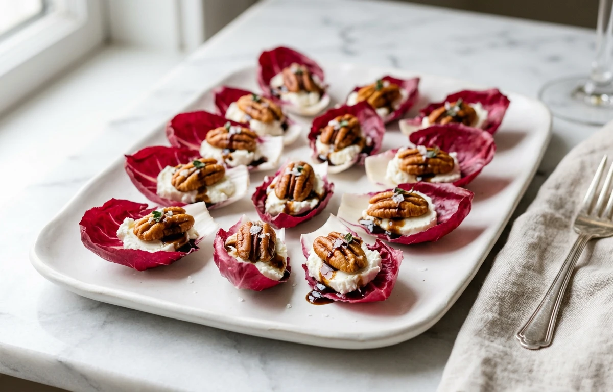 Radicchio & Cheese Appetizer Bites