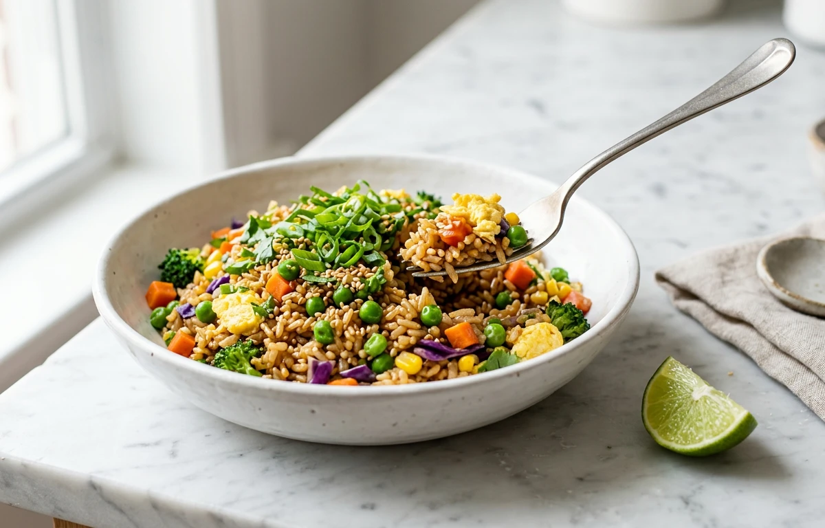 Rainbow Veggie Fried Rice