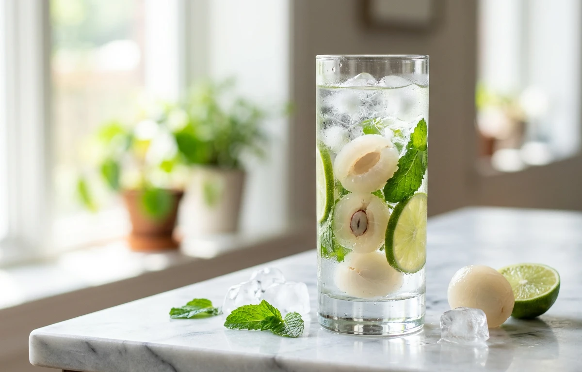 Rambutan, Lime & Mint Water