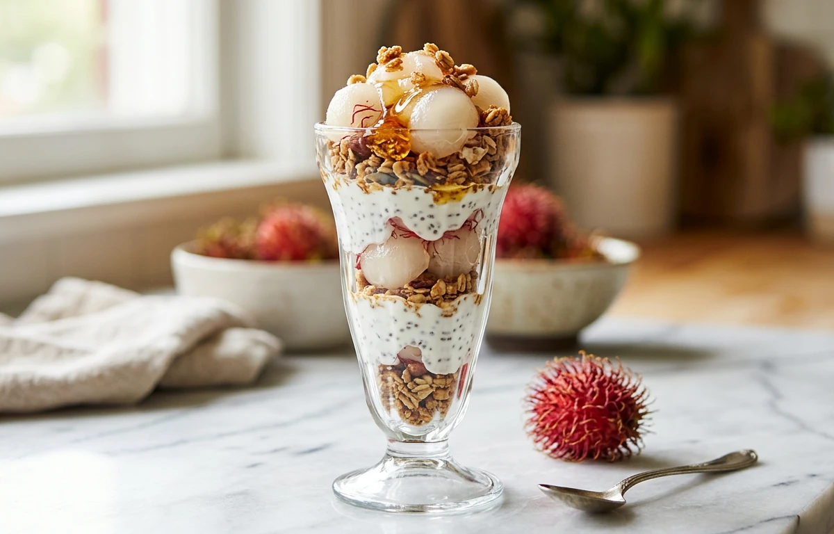 Rambutan & Yogurt Parfait