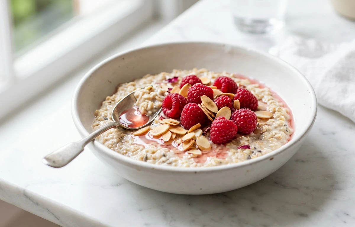 Raspberry & Almond Oatmeal