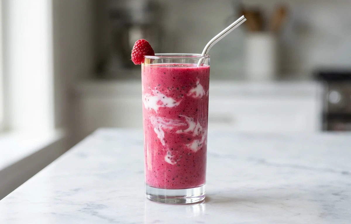 Raspberry Protein Power Smoothie