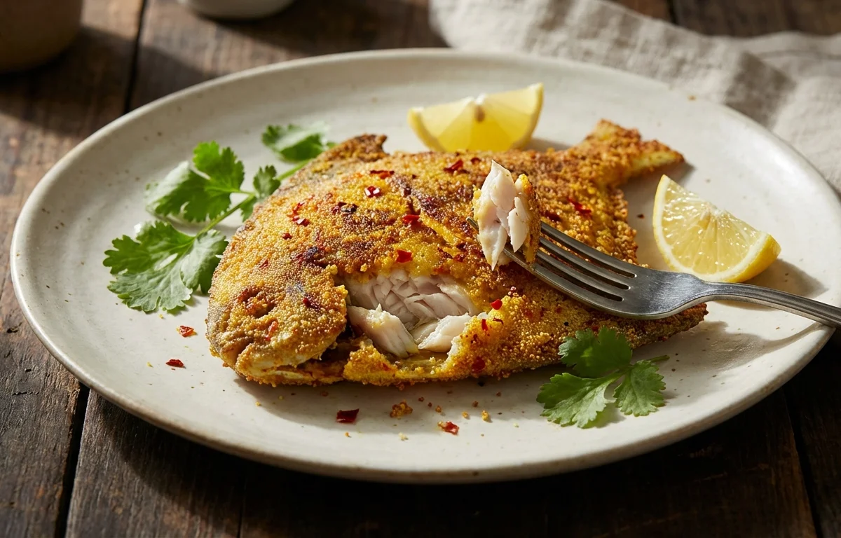 Rava Fried Pomfret