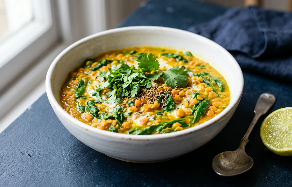 Red Lentil & Spinach Curry
