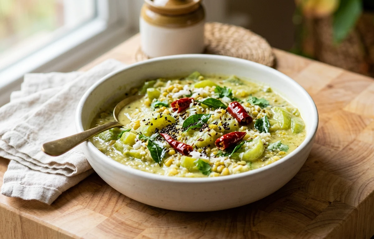 Ridge Gourd & Lentil Stew (Peerkangai Kootu)