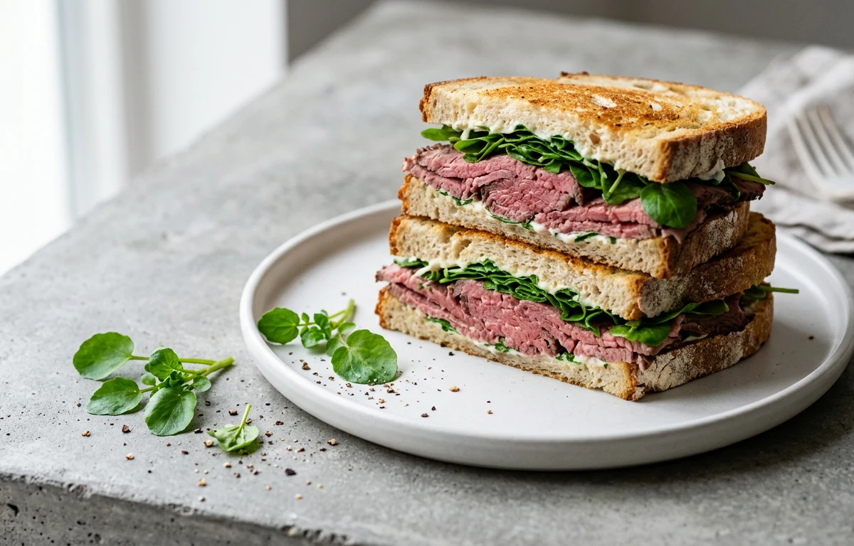 Roast Beef & Watercress Sandwich