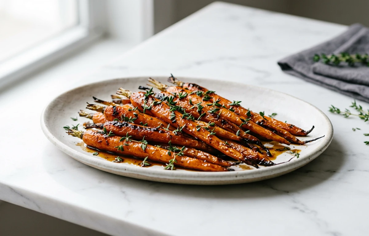 Roasted Carrots with Date Syrup