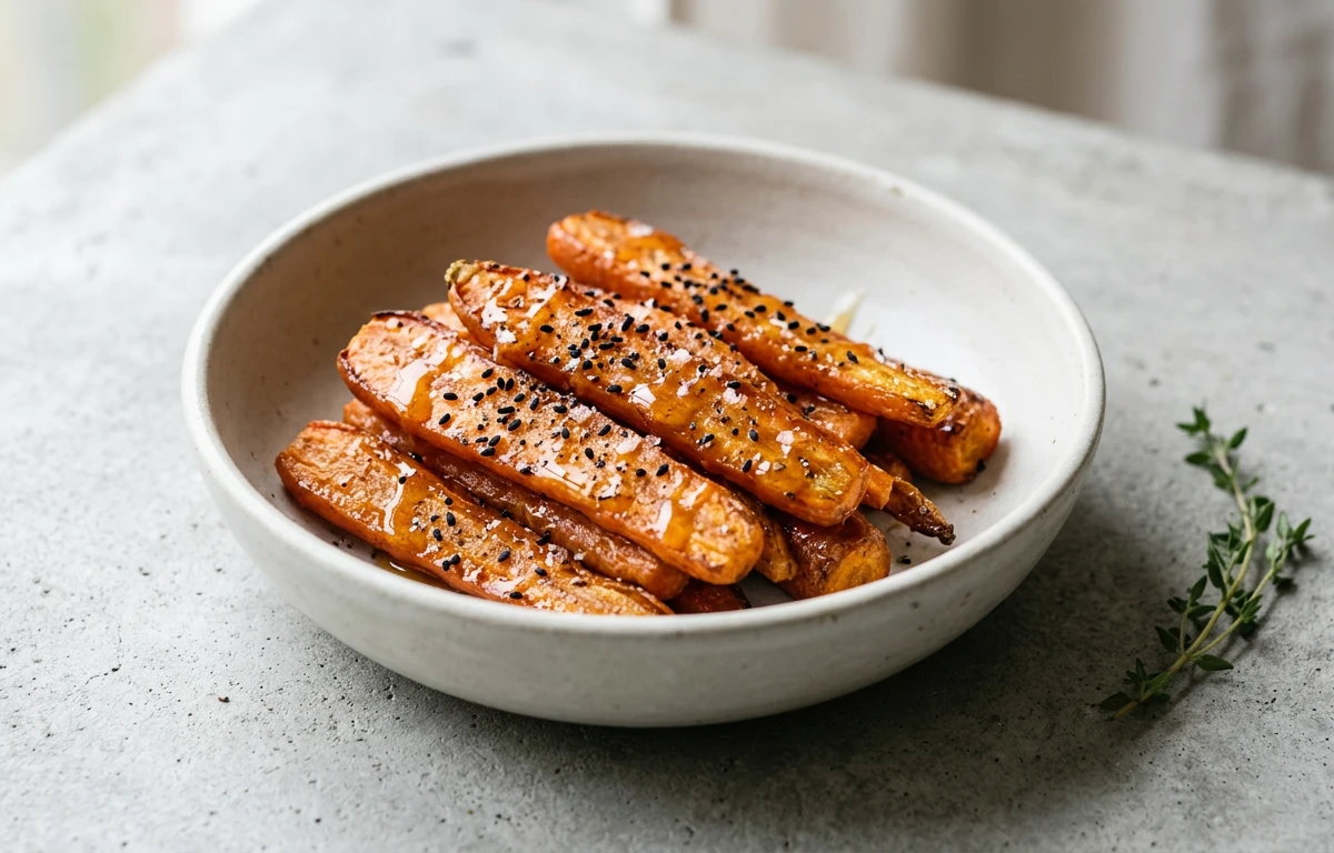 Roasted Carrots with Honey & Nigella