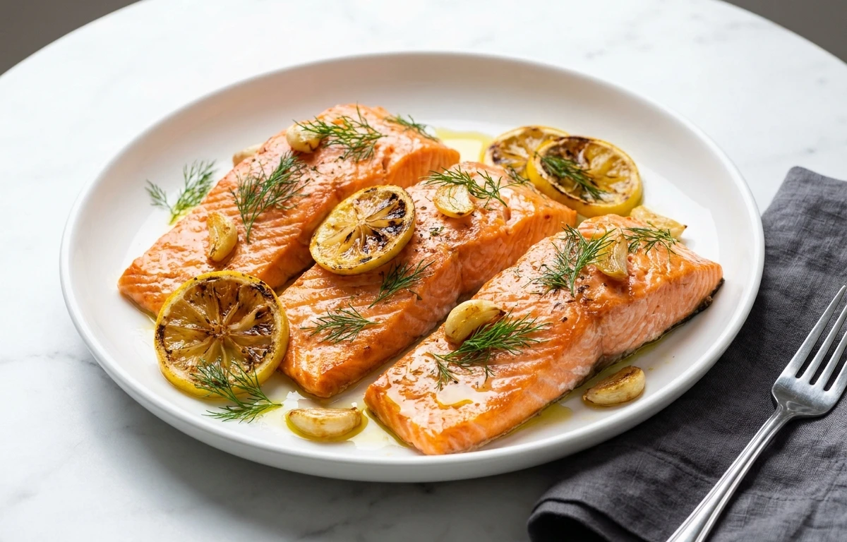 Roasted Lemon-Dill Salmon