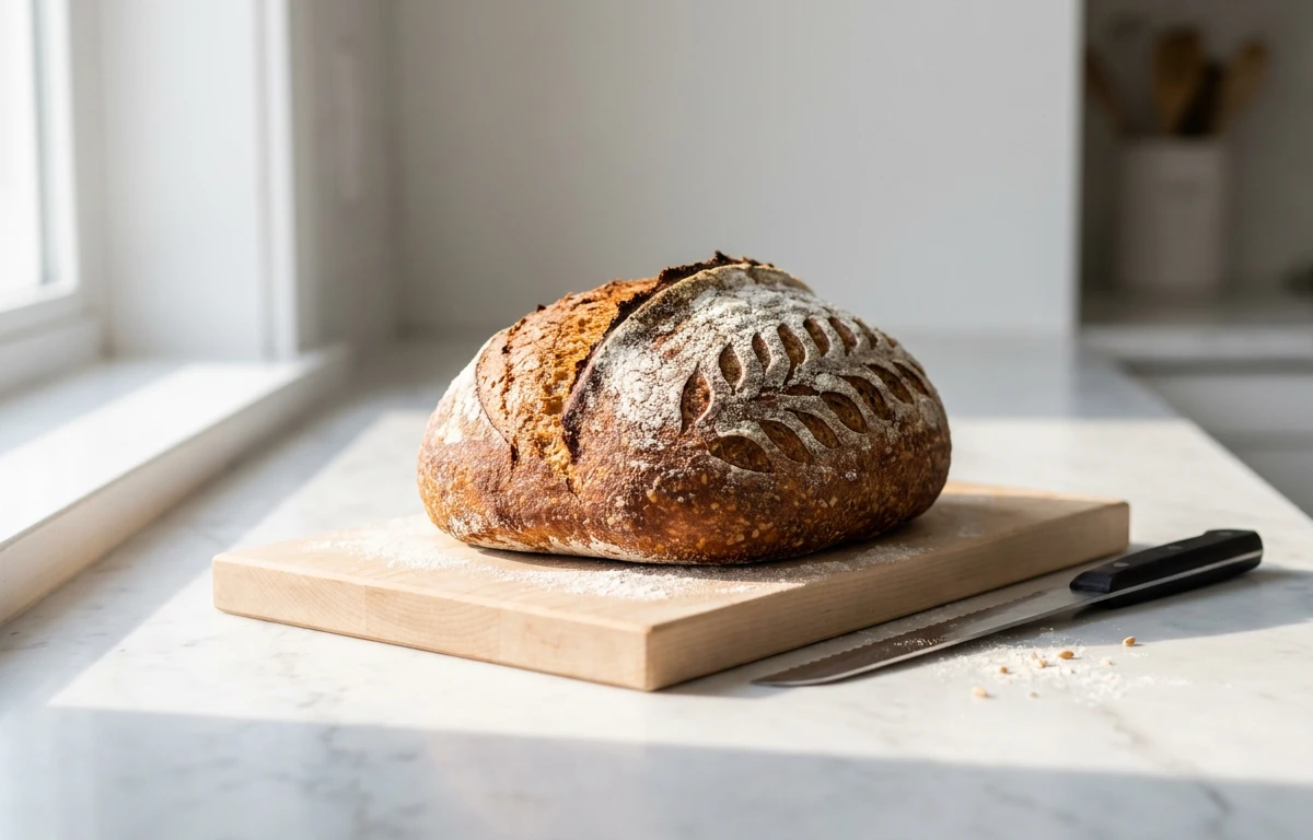 Rustic Whole Wheat Sourdough