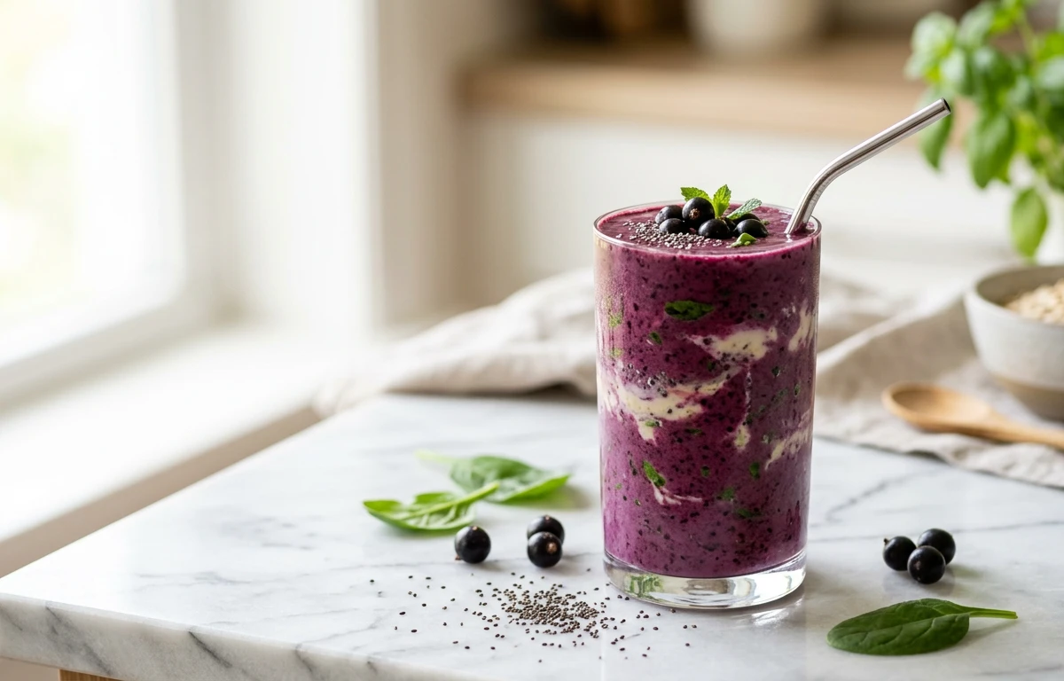 Satiety-Boosting Blackcurrant Smoothie