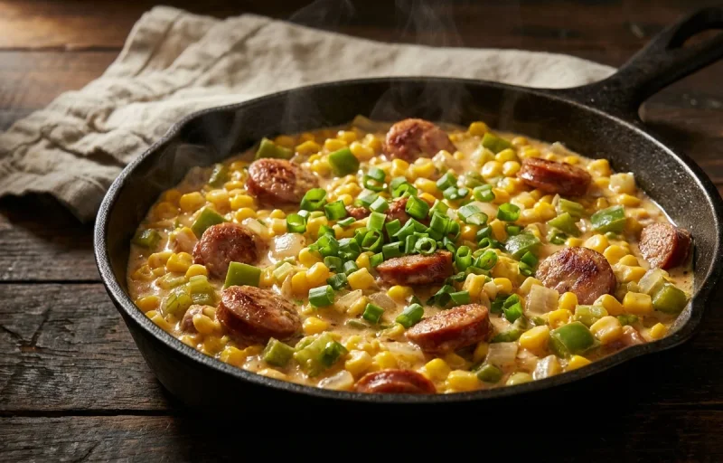 Sausage Maque Choux