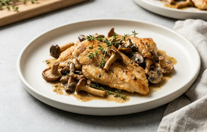 Sautéed Chicken and Mushrooms