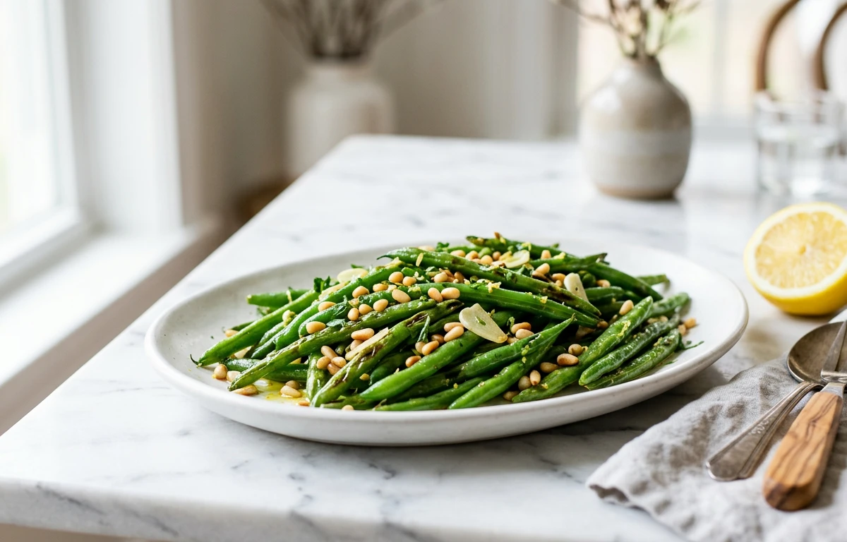 Sautéed Green Beans with Pine Nuts