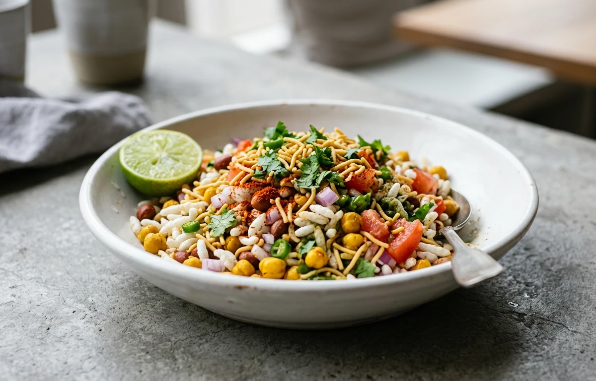 Savory 'Bhel Puri' Inspired Snack Mix