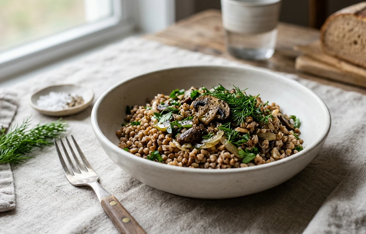Savory Buckwheat 'Kasha' Bowl