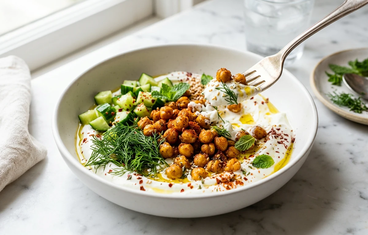 Savory Mediterranean Yogurt Bowl
