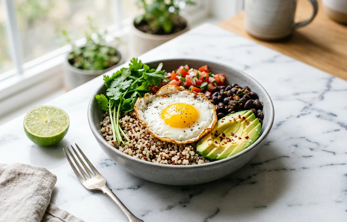 Savory Quinoa Breakfast Bowl