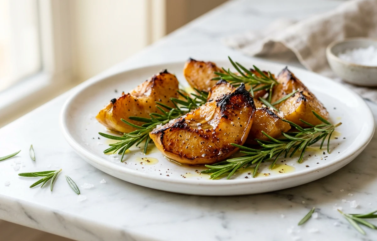 Savory Roasted Quince with Rosemary