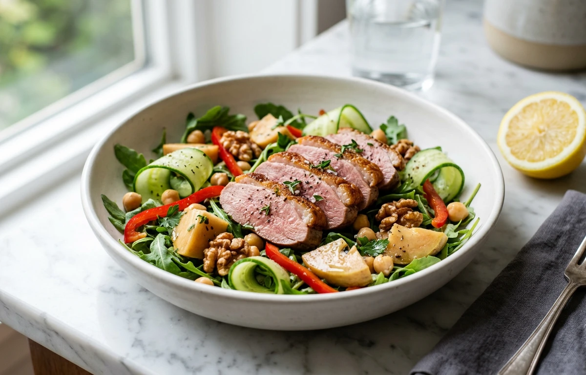 Savory Salad with a Touch of Chikoo
