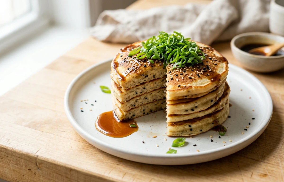 Savory Sesame Pancakes