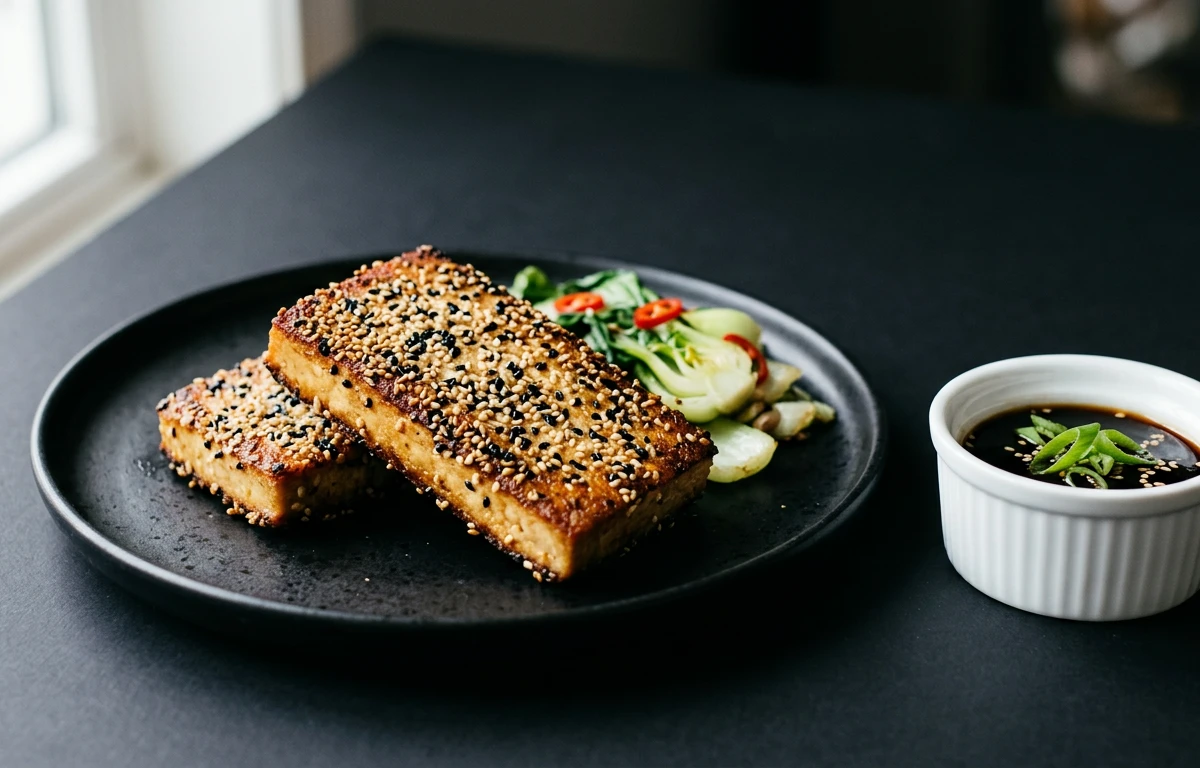 Sesame-Crusted Tofu Steaks