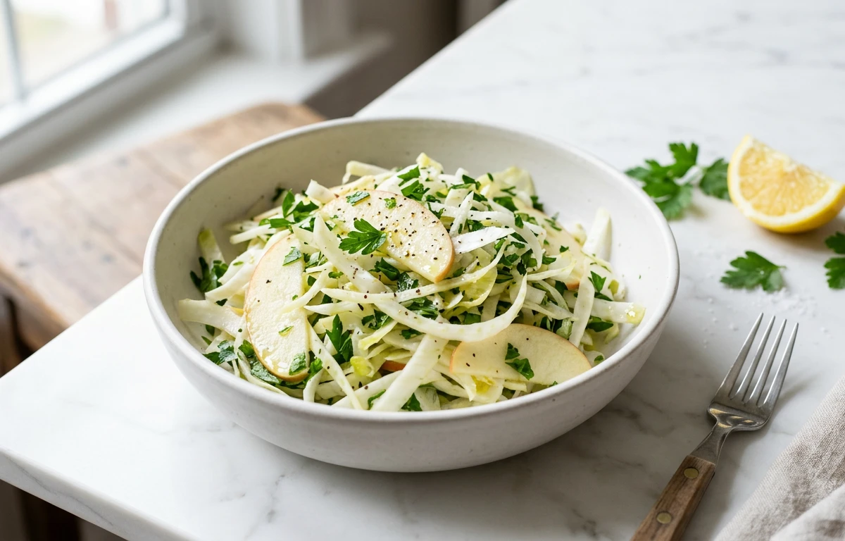 Shaved Endive & Apple Slaw