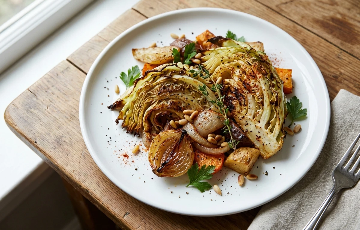Sheet-Pan Cabbage and Onions