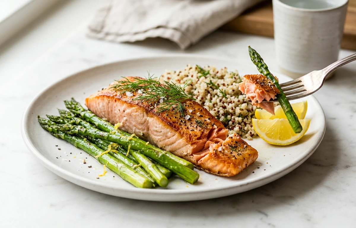Sheet-Pan Salmon with Lemon & Asparagus